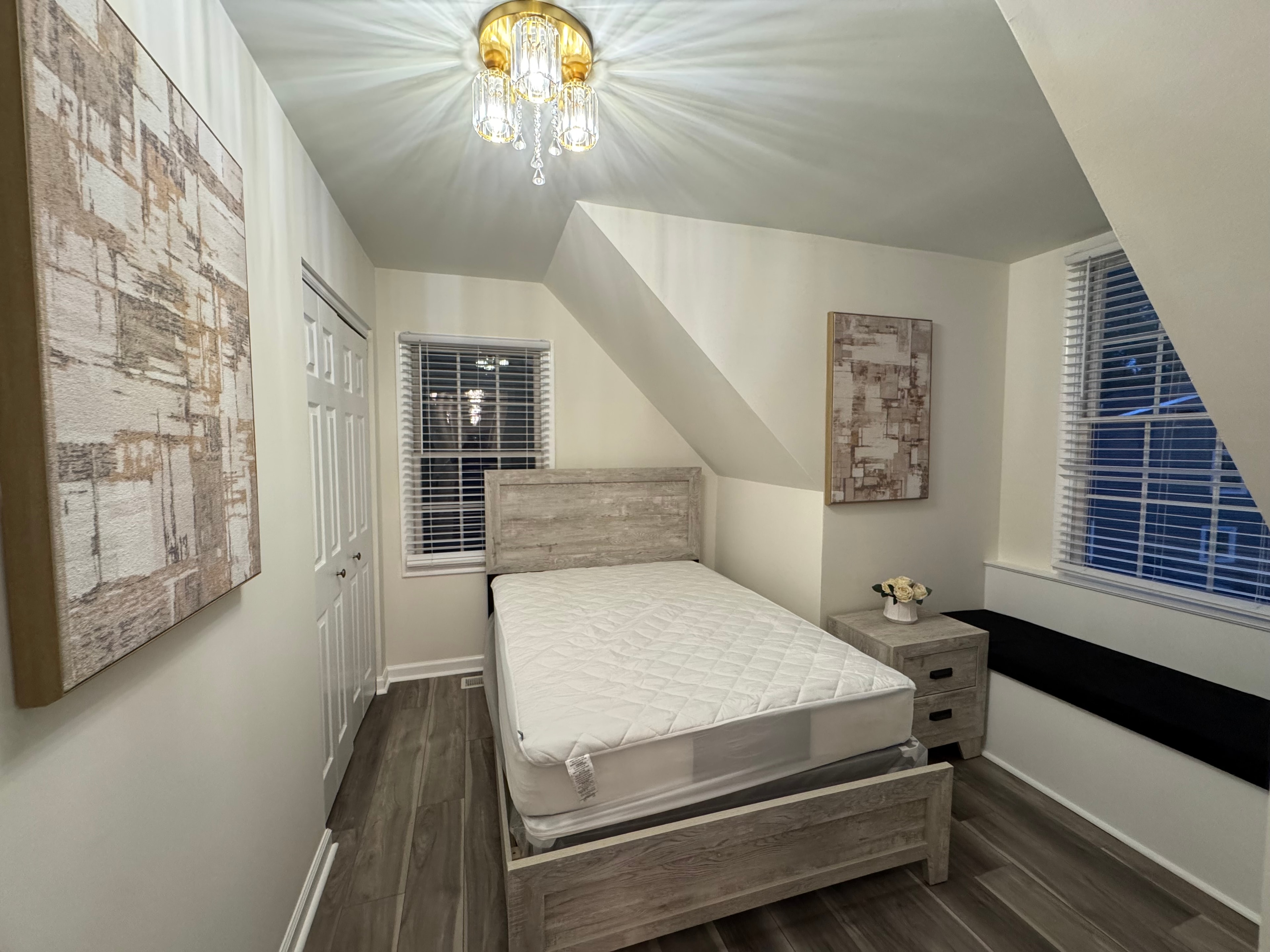 Elegant furnished bedroom in a welcoming rental home